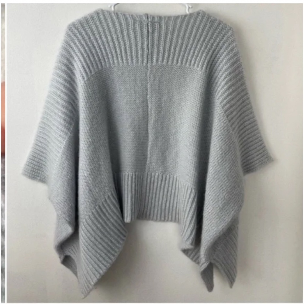 WOODEN SHIPS Wool Blend Open Cardigan Knit Gray Small / Medium Sweater - Picture 5 of 5